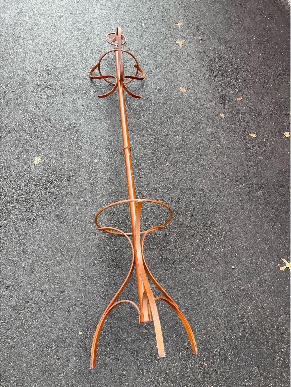 Vintage Iron Coat Rack Hat Stand Lone Star Western Texas Style Floor